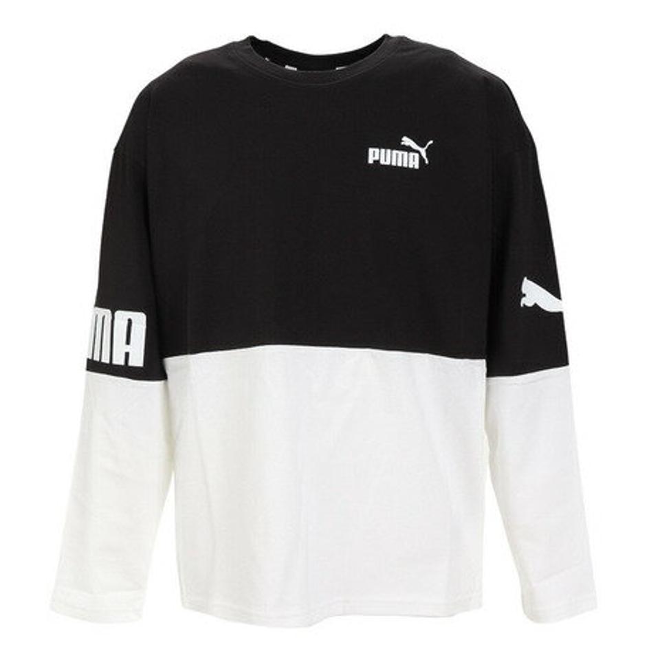 プーマ（PUMA）（メンズ）長袖Tシャツ メンズ POWER 674925 01 BLK