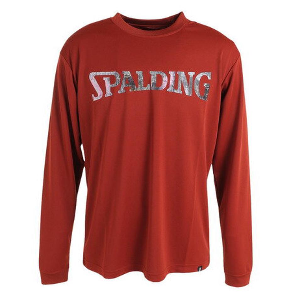 【20%OFFクーポン対象！3/11 1:59まで】スポルディング（SPALDING）（メンズ）バスケットボールウェア 長袖Tシャツ ウォールペイント SMT23211