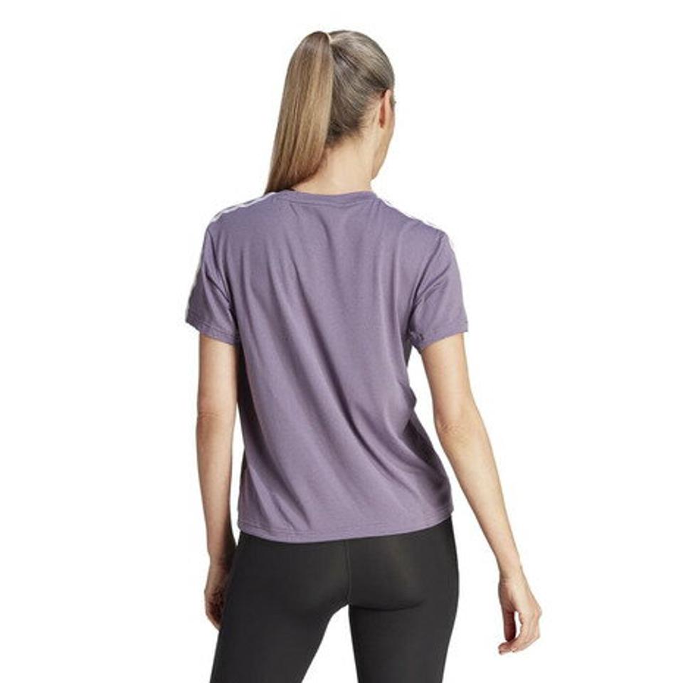 アディダス（adidas）（レディース）半袖Tシャツ レディース エッセンシャルズ スリーストライプス BUT04-HZ5692