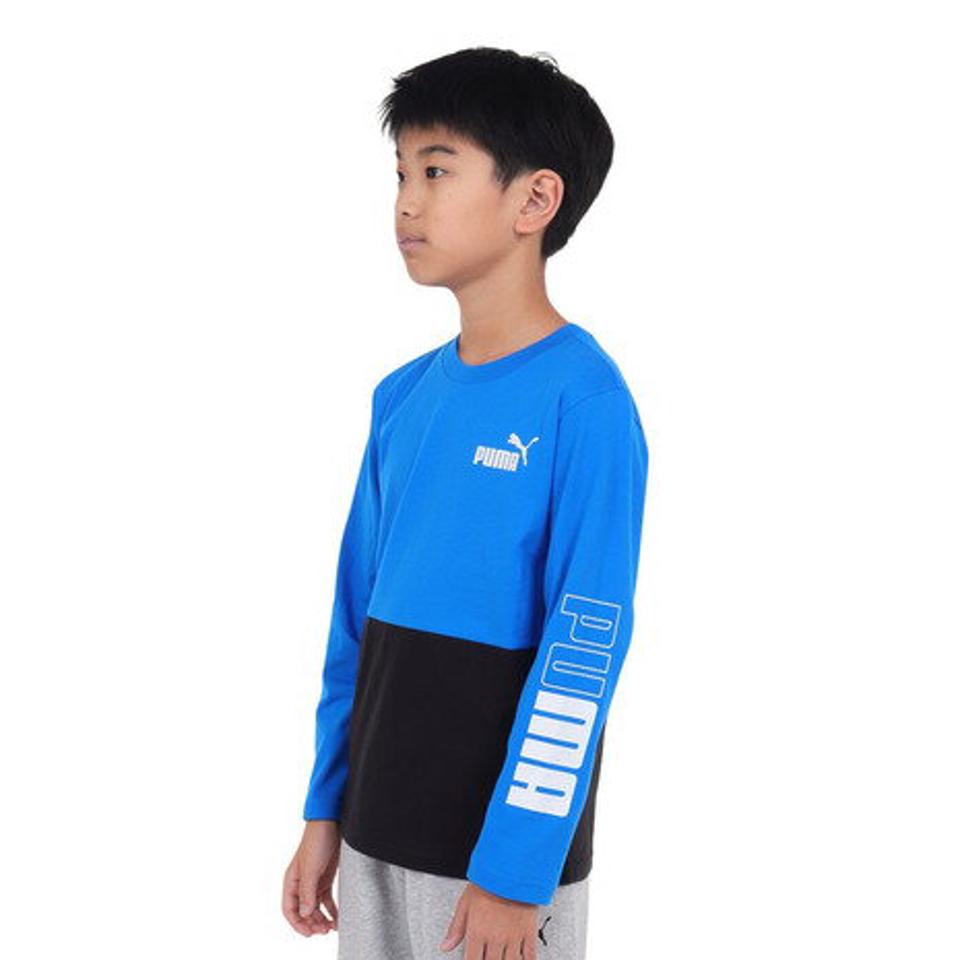 【20%OFFクーポン対象！1/9まで】プーマ（PUMA）（キッズ）長袖Tシャツ キッズ PUMA POWER 677720 47 BLBK