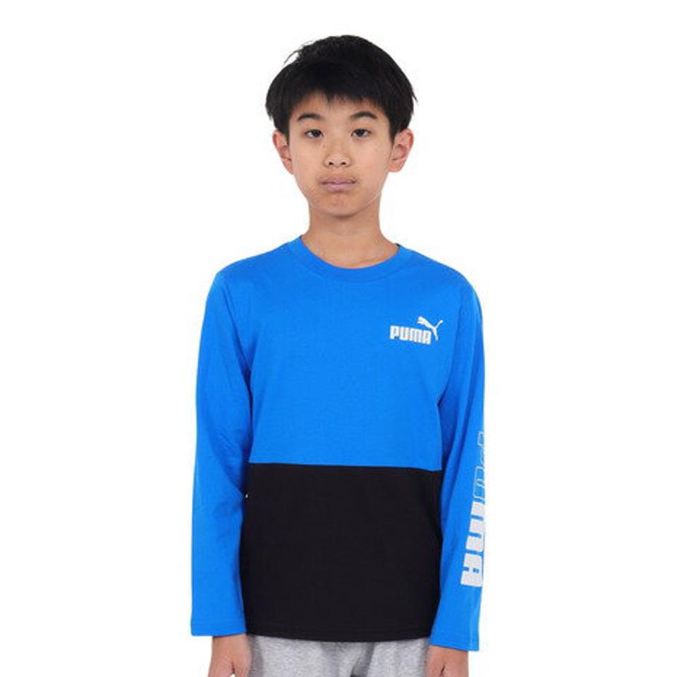 【20%OFFクーポン対象！1/9まで】プーマ（PUMA）（キッズ）長袖Tシャツ キッズ PUMA POWER 677720 47 BLBK