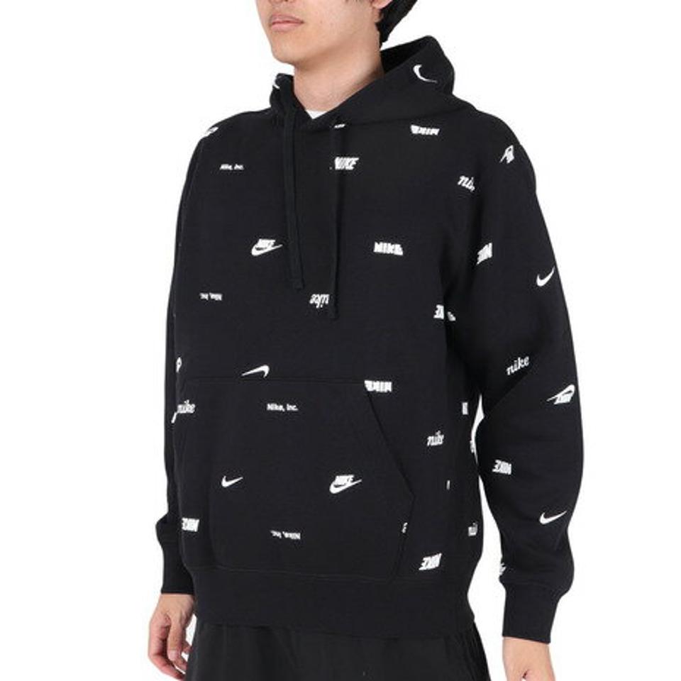 【1/10 24h限定 エントリー＆対象4店舗買い回りで最大P10倍！】ナイキ（NIKE）（メンズ）クラブ フリース オールオーバー プリント プルオーバー パーカー FB7435-010
