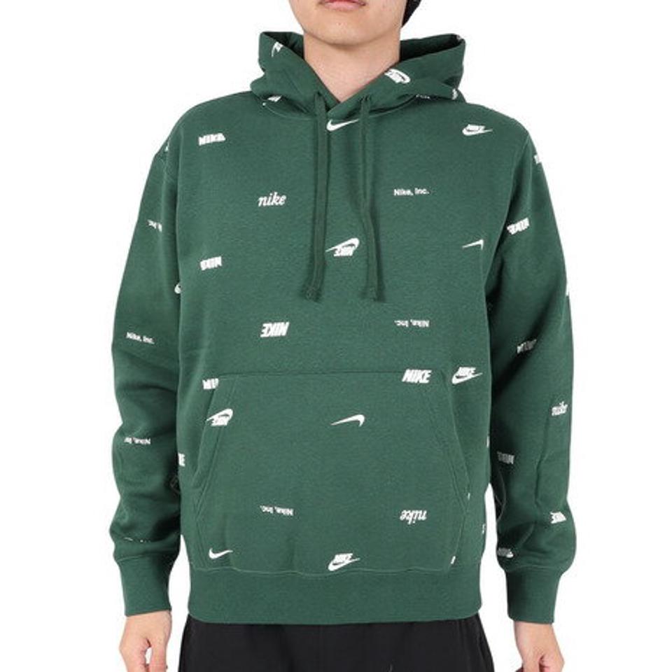 ナイキ（NIKE）（メンズ）スウェット パーカー クラブ フリース オールオーバー プリント プルオーバー FB7435-323