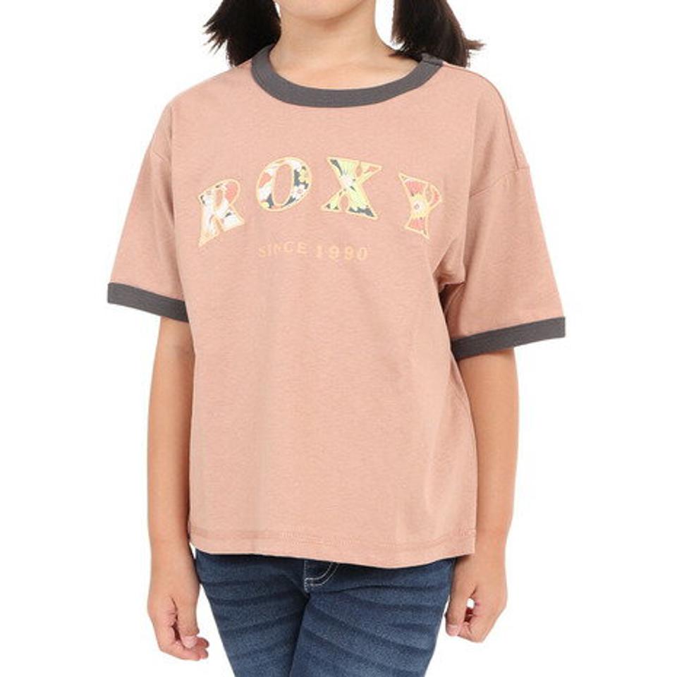 ロキシー（ROXY）（キッズ）半袖Tシャツ キッズ MINI VINTAGE FLOWER LOGO TST232107 COR