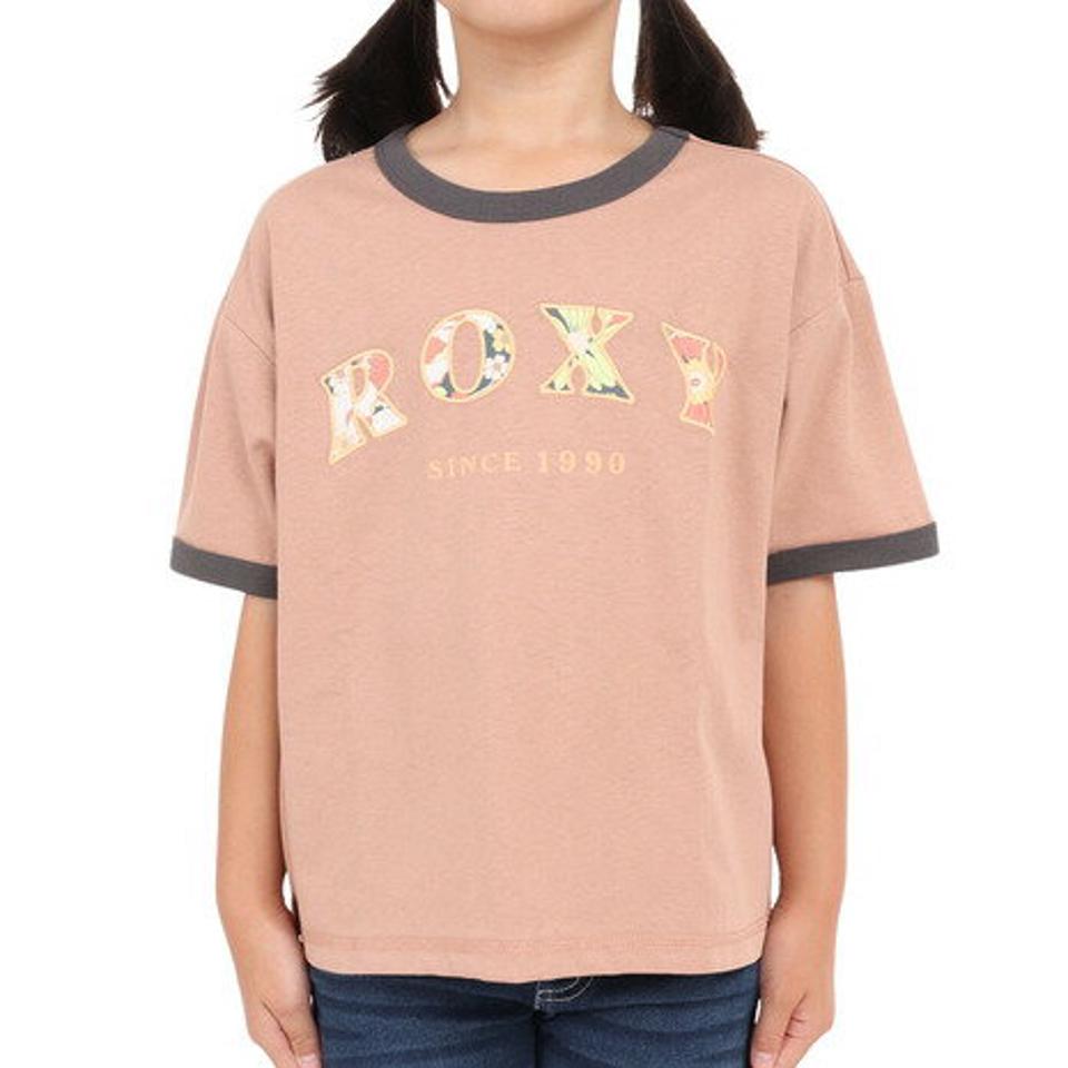 ロキシー（ROXY）（キッズ）半袖Tシャツ キッズ MINI VINTAGE FLOWER LOGO TST232107 COR