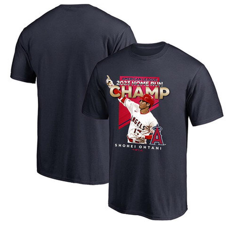 MJ・MLB（MJ・MLB）（メンズ、レディース） 野球ウェア 大谷選手 ホームラン王 Tシャツ 獲得記念 ML01-23FW-0002