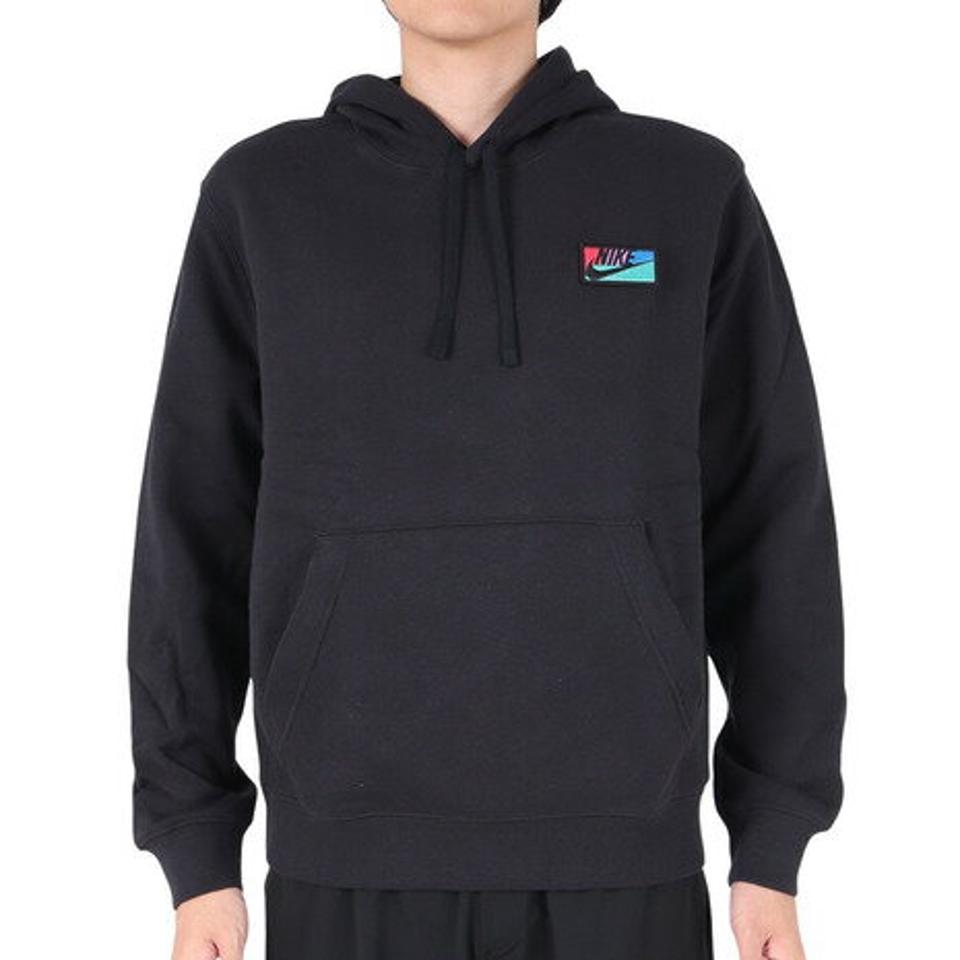 ナイキ（NIKE）（メンズ）クラブ+ BB パッチ プルオーバーフーディ FB8440-010 ブラック