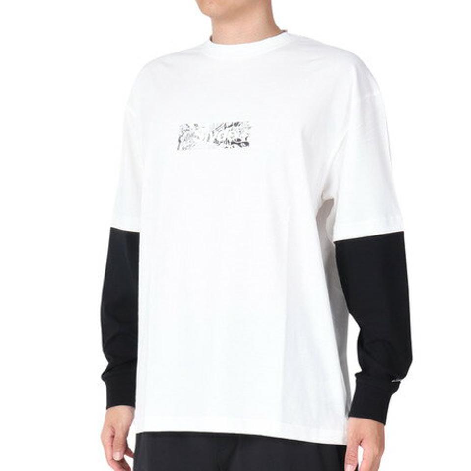 スライド（SLYDE）（メンズ）LAYERD 長袖Tシャツ SL23FWM-APP011WHT
