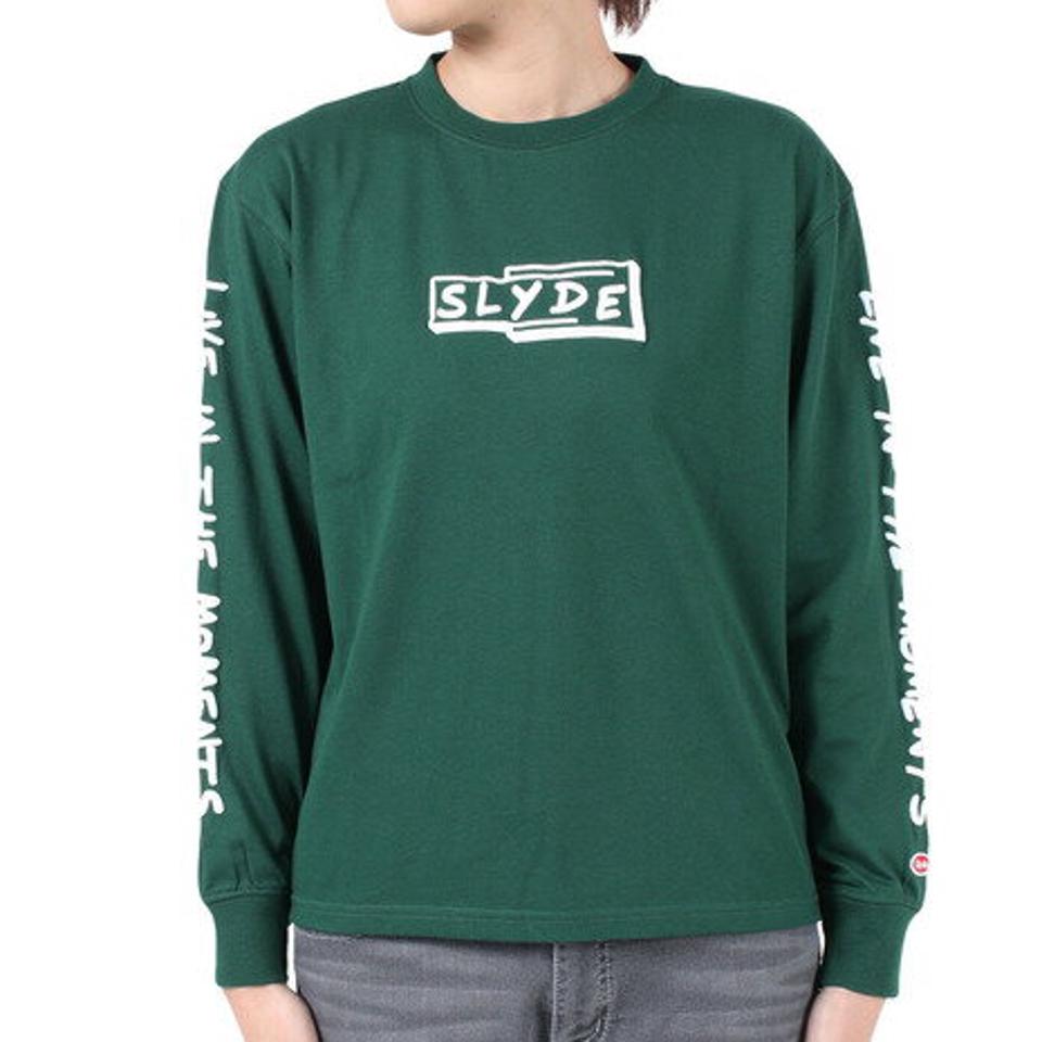 スライド（SLYDE）（レディース）GRAPHIC 長袖Tシャツ SL23FWL-APP001GRN