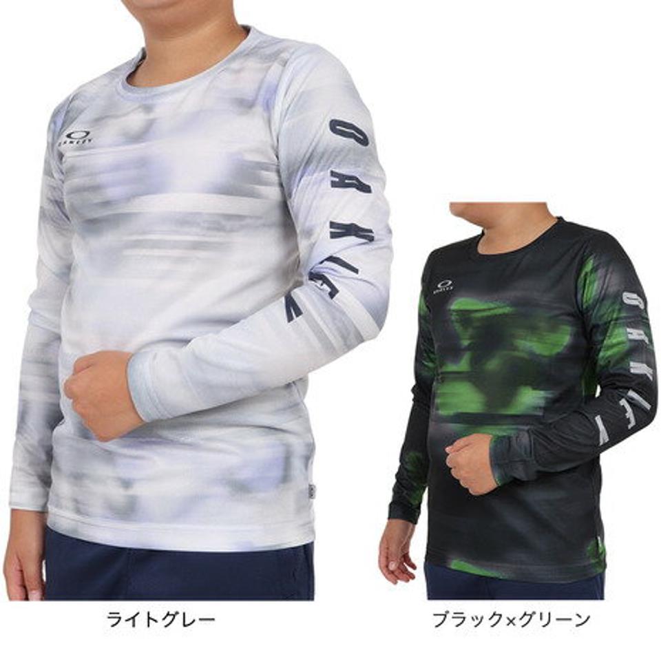 オークリー（OAKLEY）（キッズ）長袖Tシャツ キッズ Enhance Qd Ytr 6.0 FOA405771