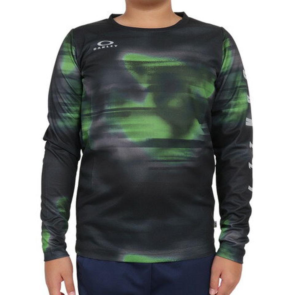 オークリー（OAKLEY）（キッズ）長袖Tシャツ キッズ Enhance Qd Ytr 6.0 FOA405771