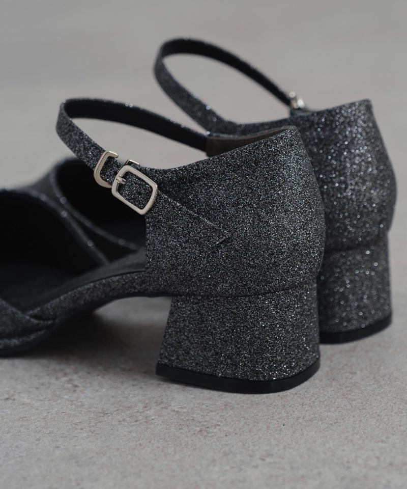 【オケージョン対応/新色追加】スクエアストラップパンプス