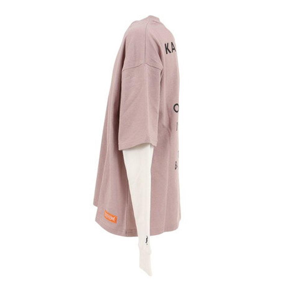 カンゴール（KANGOL）（キッズ）天竺 袖フェイクレイヤード 長袖Tシャツ 885232 MOK