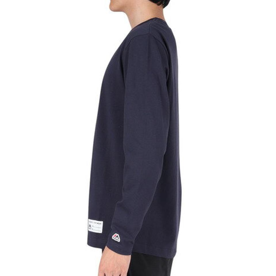 【15%OFFクーポン対象！2/1まで】マジェスティック（MAJESTIC）（メンズ）長袖Tシャツ OT0323FW0003-NVY