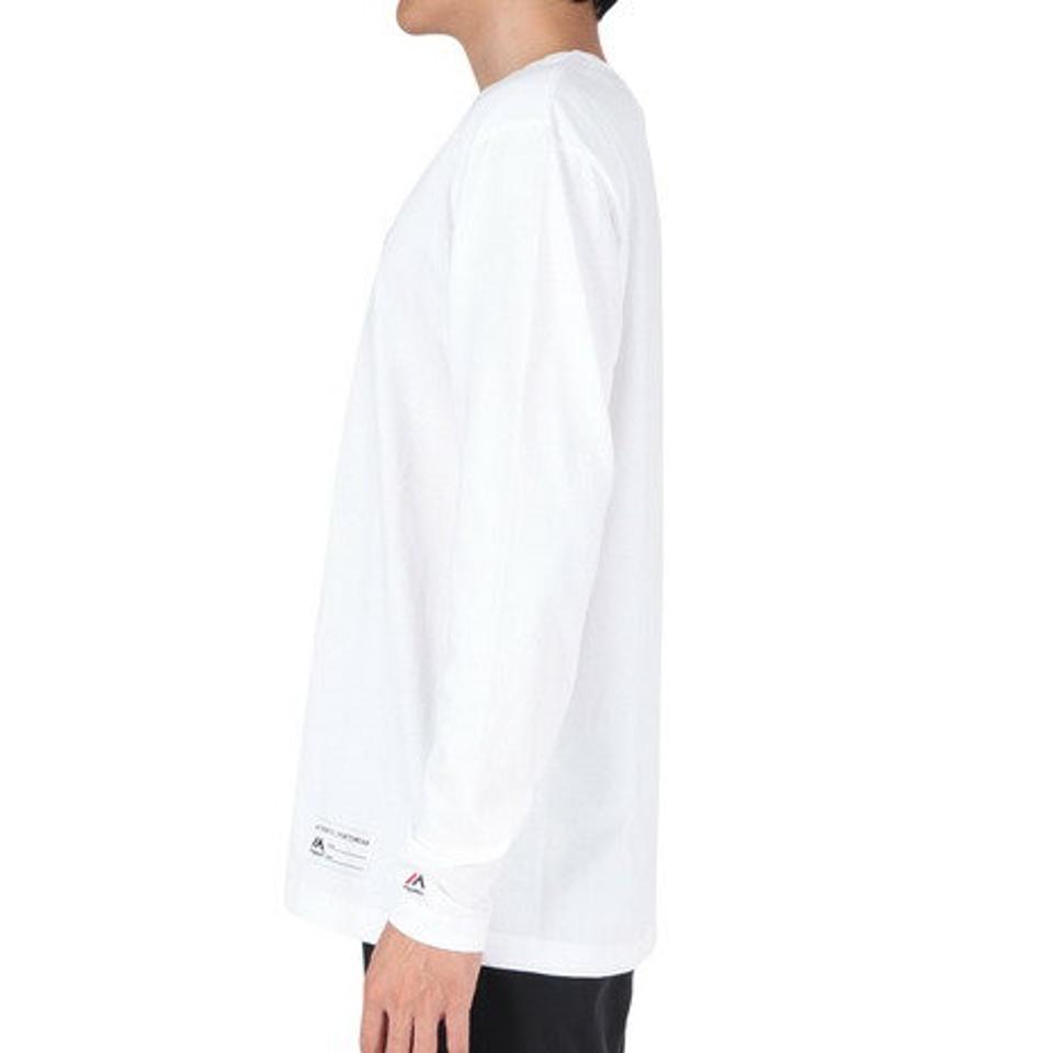 【15%OFFクーポン対象！2/1まで】マジェスティック（MAJESTIC）（メンズ）長袖Tシャツ OT0323FW0003-WHT