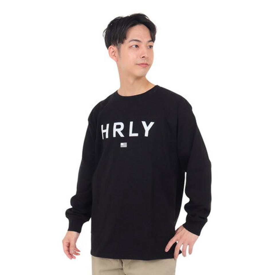 【SOY受賞記念1/30 9:59までエントリーでP4倍】ハーレー（HURLEY）（メンズ）オーバーサイズ ブランドロゴ 長袖Tシャツ 23MLS2200001-BLK