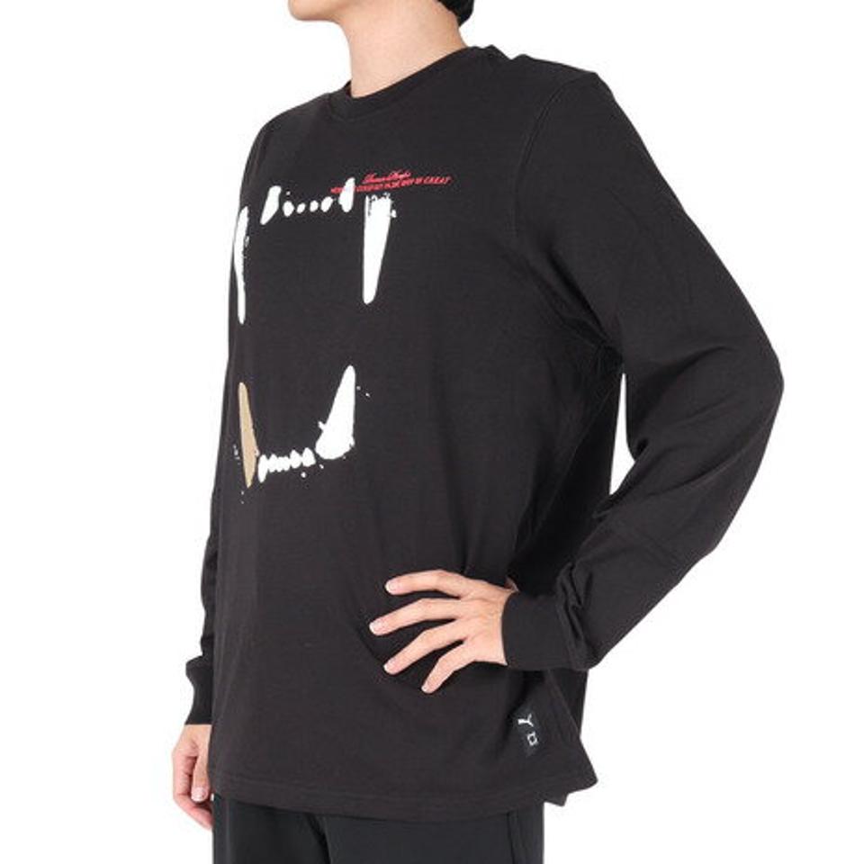 プーマ（PUMA）（メンズ）バスケットボールウェア FRANCHISE グラフィック 長袖Tシャツ 62203001