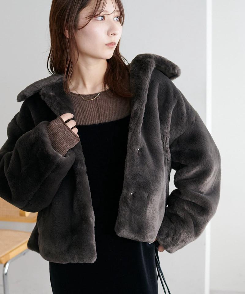 【10色展開/インナー使いにも◎/WEB限定】ラメリブショートプルオーバー