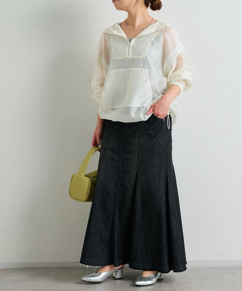 《オールシーズン履ける》ストレッチデニムスカート