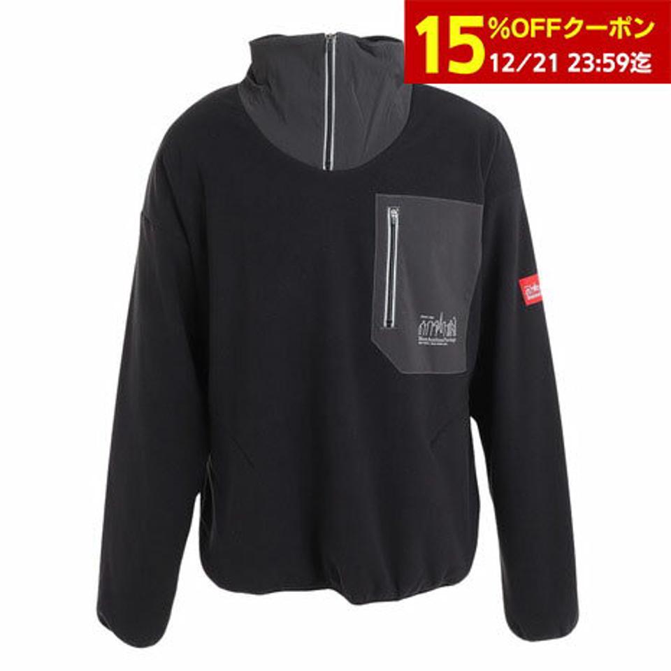 マンハッタンポーテージ（ManhattanPortage）（メンズ）スタンドハーフJPプルオーバー 23FW-MP-M545 BLK