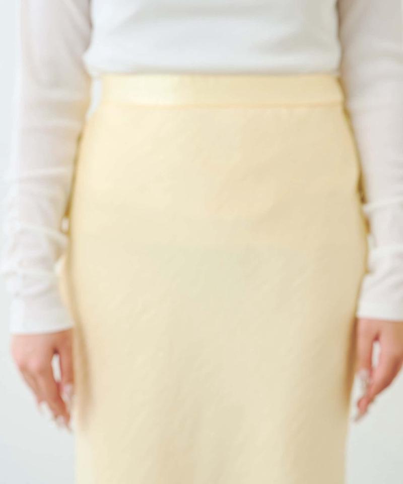 【新色追加！miki監修カラーあり】きらきらサテンロングナロースカート