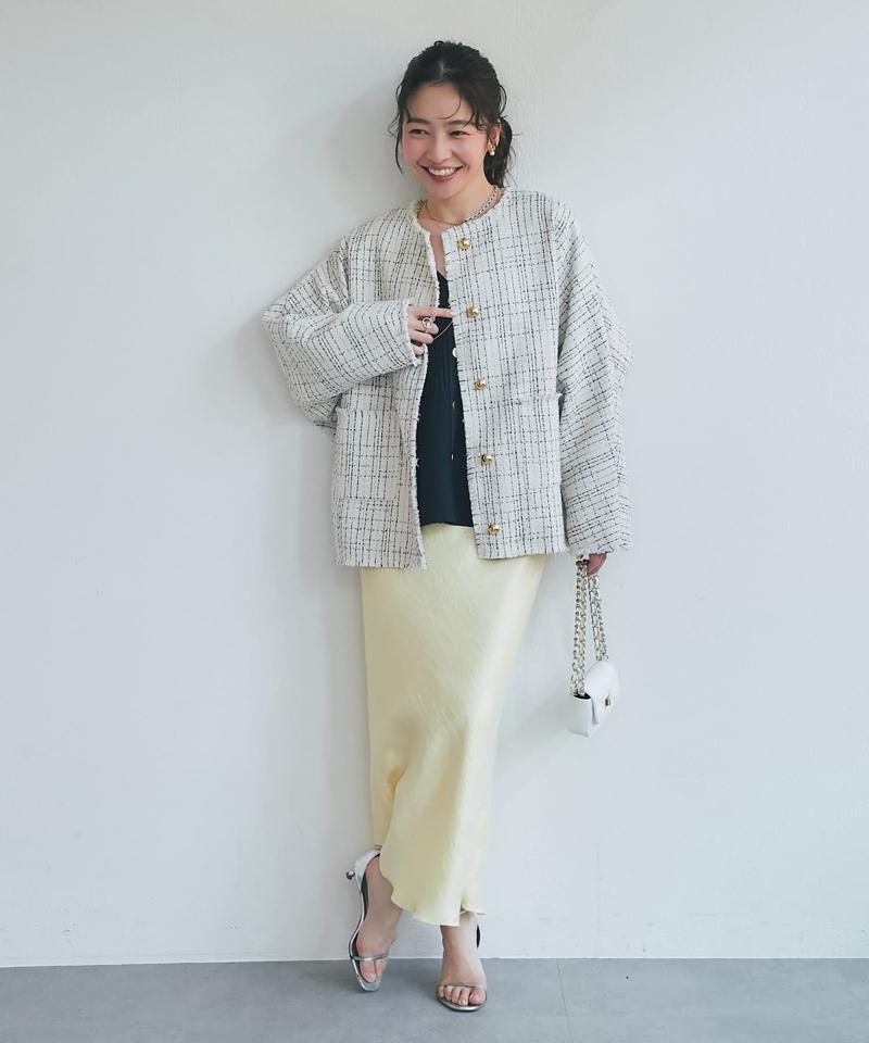 【今すぐお届け！新色登場！】きらきらサテンロングナロースカート