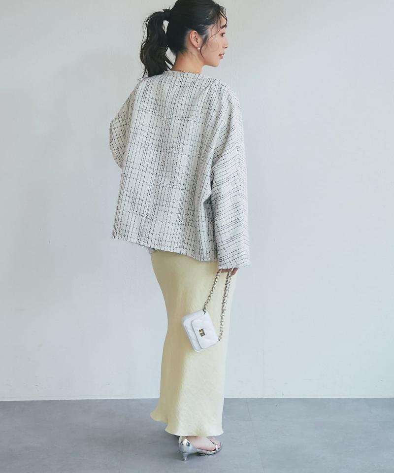 【今すぐお届け！新色登場！】きらきらサテンロングナロースカート