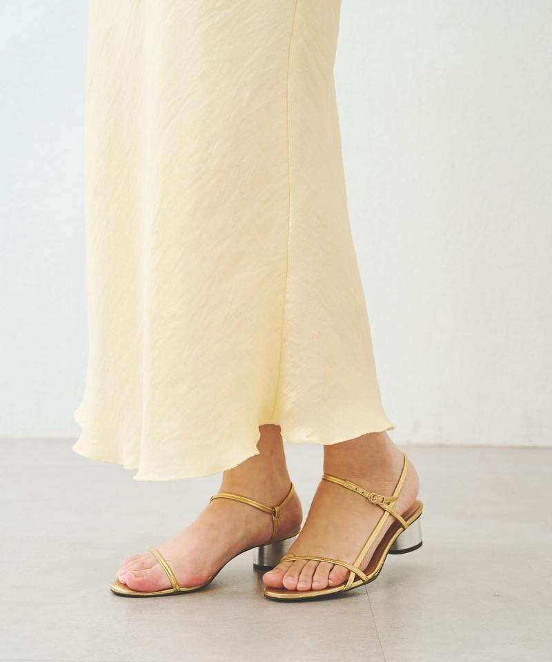 【今すぐお届け！新色登場！】きらきらサテンロングナロースカート