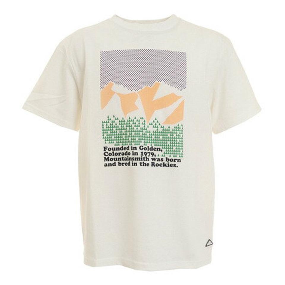 マウンテンスミス（MOUNTAINSMITH）（メンズ）マウンテン半袖Tシャツ MS0-00M-221026 WHT