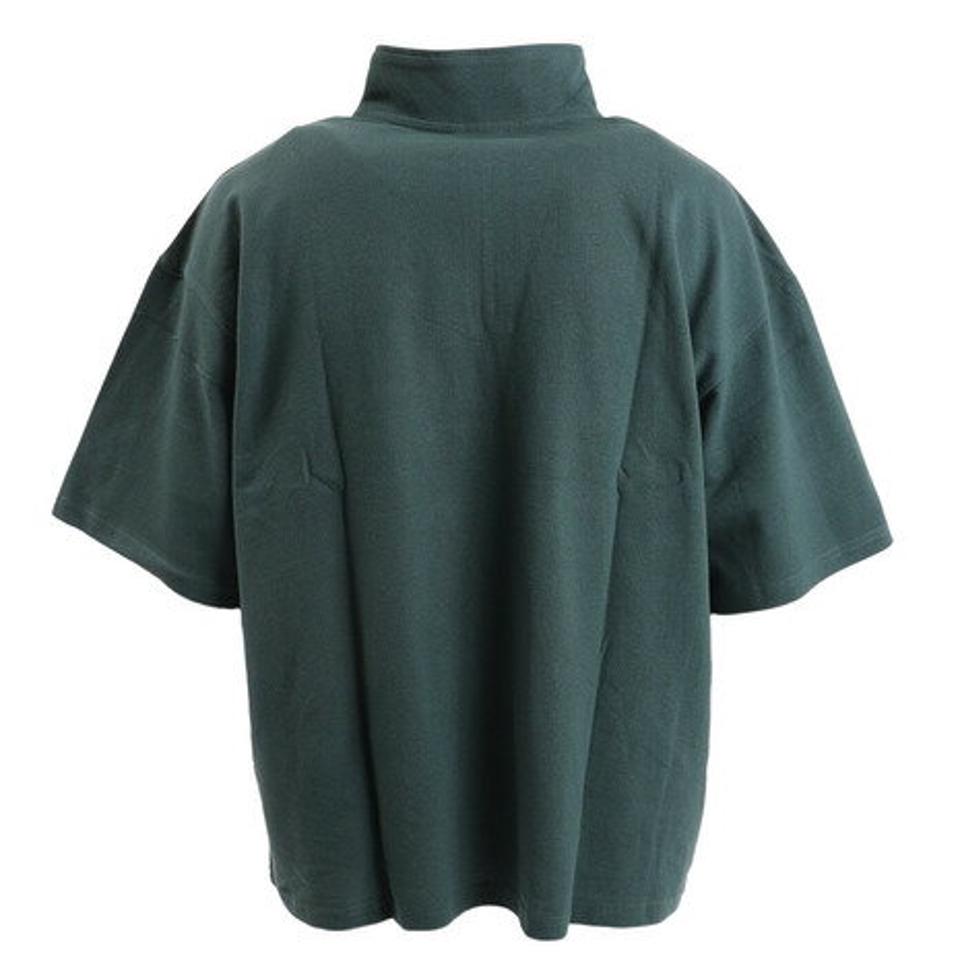 ヴィジョン（VISION）（メンズ）鹿の子 ハーフZIP 半袖Tシャツ 2505039-52 GRN