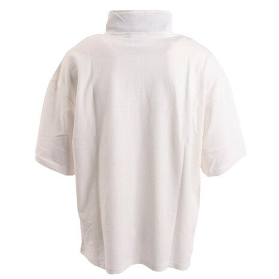ヴィジョン（VISION）（メンズ）鹿の子 ハーフZIP 半袖Tシャツ 2505039-07 WHT