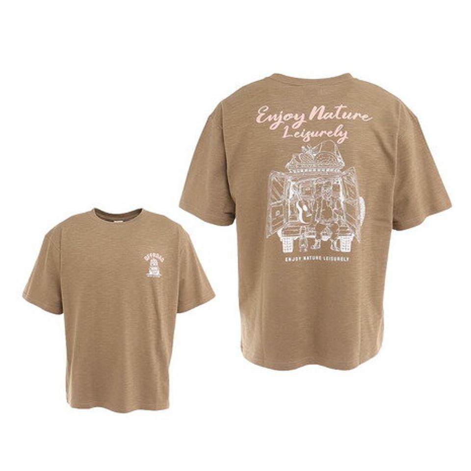 パワー・トゥ・ザ・ピープル（POWER TO THE PEOPLE）（メンズ）MVスラブ カープリント半袖Tシャツ 2501078-33 MOC