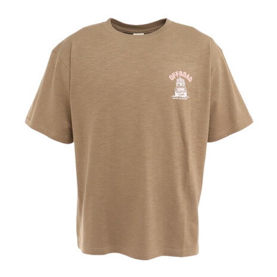 パワー・トゥ・ザ・ピープル（POWER TO THE PEOPLE）（メンズ）MVスラブ カープリント半袖Tシャツ 2501078-33 MOC