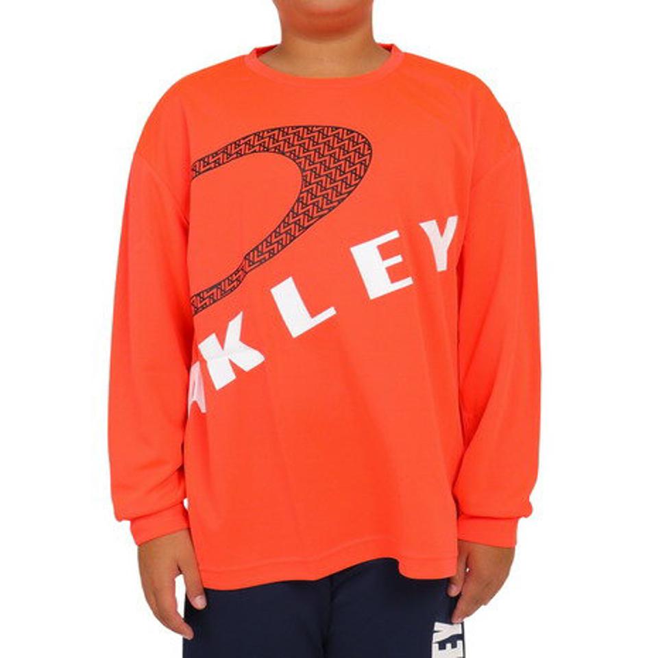 オークリー（OAKLEY）（キッズ）長袖Tシャツ キッズ Enhance Strt Qd Ytr 6.0 FOA405772-823