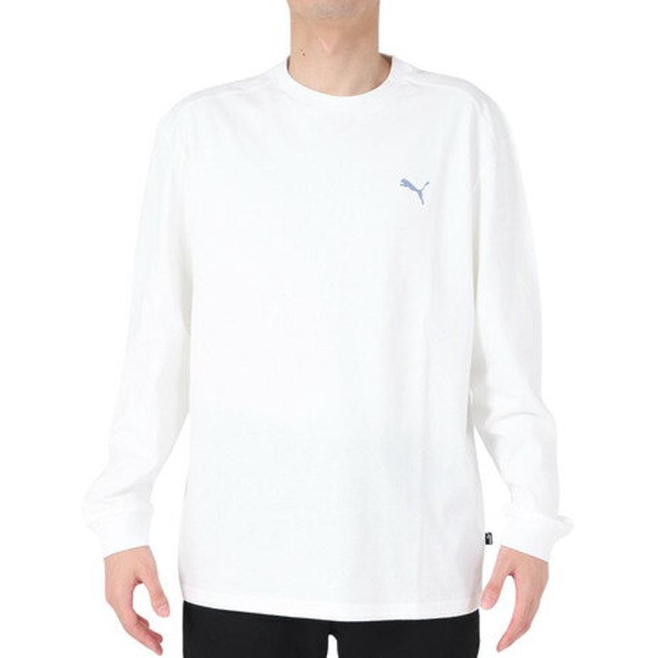 プーマ（PUMA）（メンズ）長袖Tシャツ メンズ バックプリントプリントTシャツ 674897