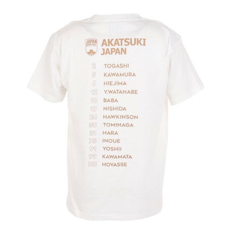マジェスティック（MAJESTIC）（メンズ）バスケットボールウェア Rise to No.1 in ASIA 日本代表Tシャツ Mサイズ OT01-23FW-0007-WHT-M