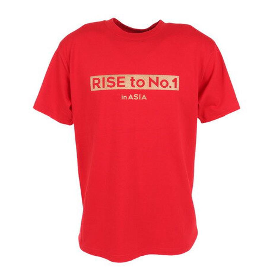 マジェスティック（MAJESTIC）（メンズ）バスケットボールウェア Rise to No.1 in ASIA 日本代表Tシャツ Mサイズ OT01-23FW-0007-RED-M