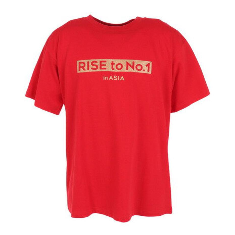 マジェスティック（MAJESTIC）（メンズ）バスケットボールウェア Rise to No.1 in ASIA 日本代表Tシャツ OT01-23FW-0007-RED