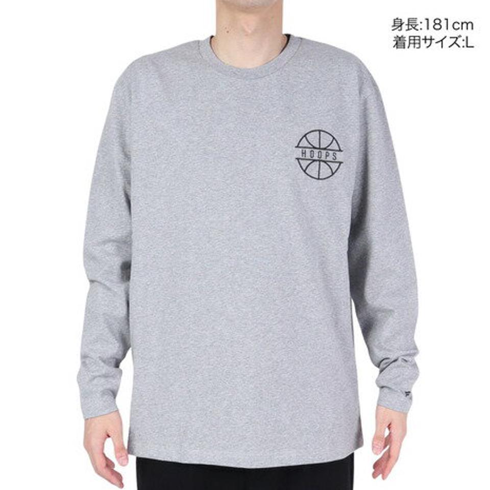 ファナティクス（Fanatics）（メンズ）バスケットボールウェア 長袖Tシャツ OT0323SS0001-GRY