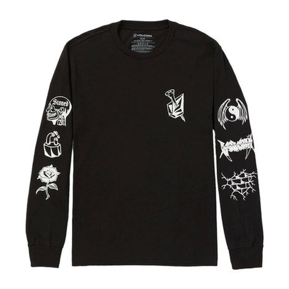 ボルコム（Volcom）（メンズ）ABOUT TIME 長袖Tシャツ 23A3642302 BLK