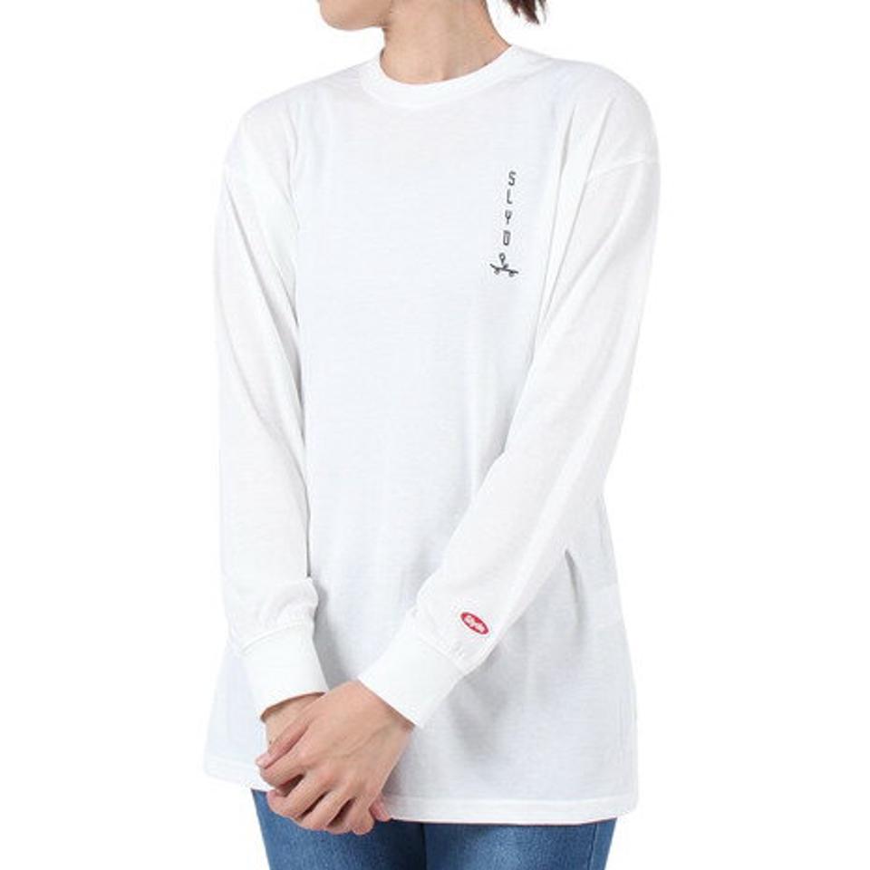 スライド（SLYDE）（レディース）GRAPHIC 長袖Tシャツ 2 SL23FWL-APP002WHT