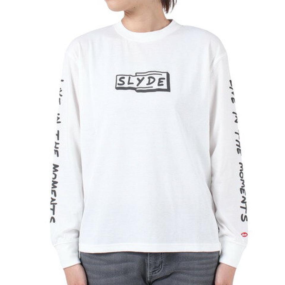 スライド（SLYDE）（レディース）GRAPHIC 長袖Tシャツ SL23FWL-APP001WHT