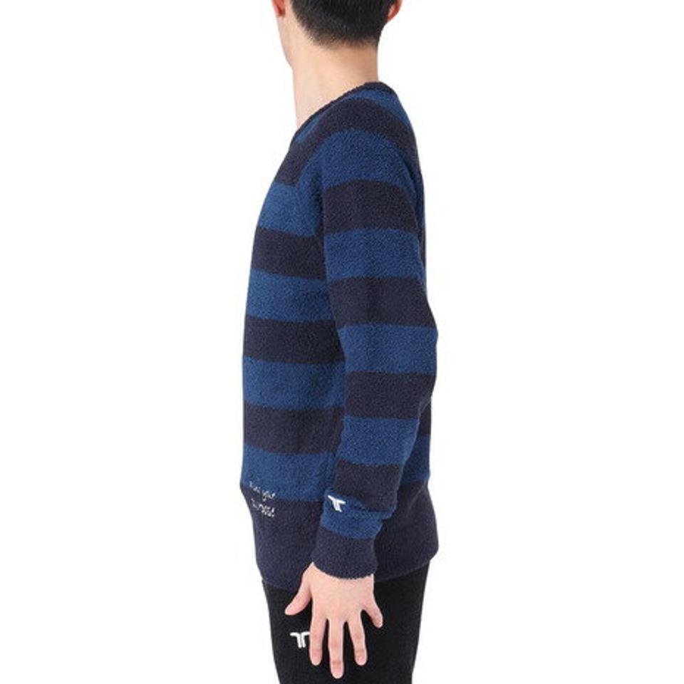 テリック（TELIC）（メンズ）シャギーニットプルオーバー TL-C033PO-BLU