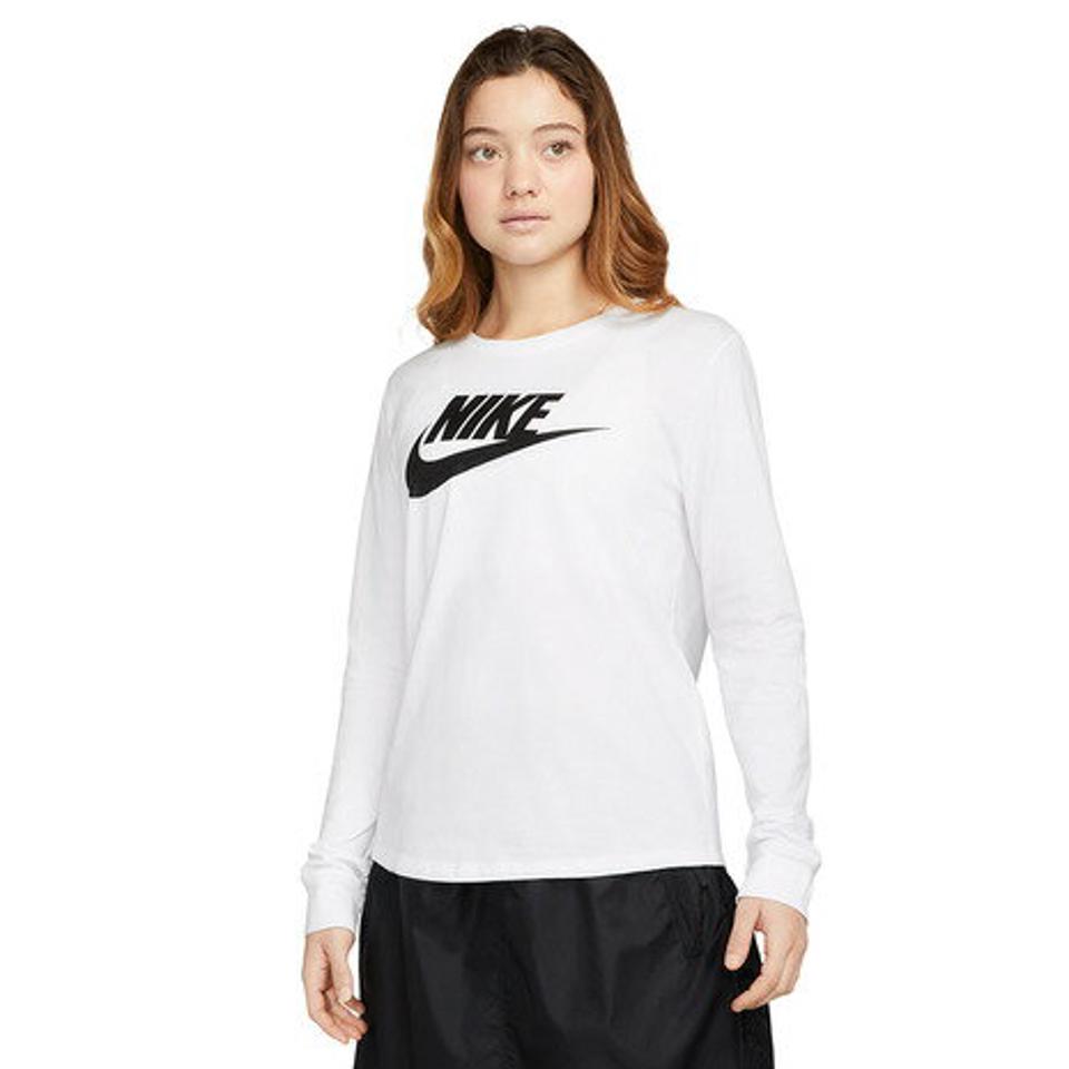 ナイキ（NIKE）（レディース）エッセンシャル ロングスリーブ ロゴ Tシャツ FJ0442-100
