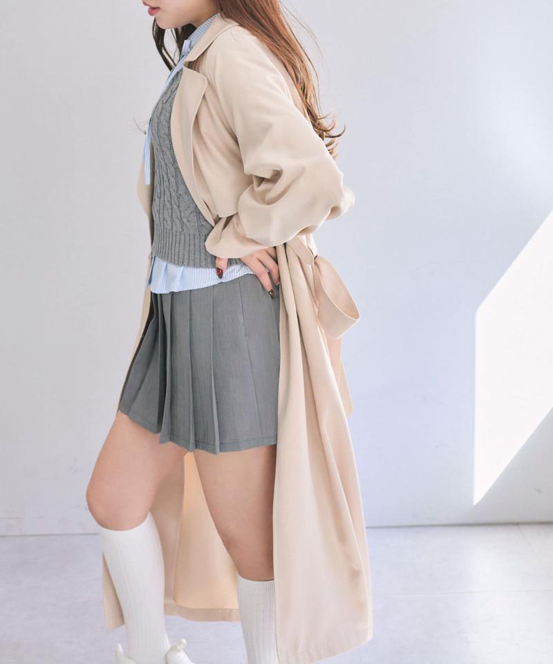 【S/M/Lサイズ展開】OliveBasicトレンチコート