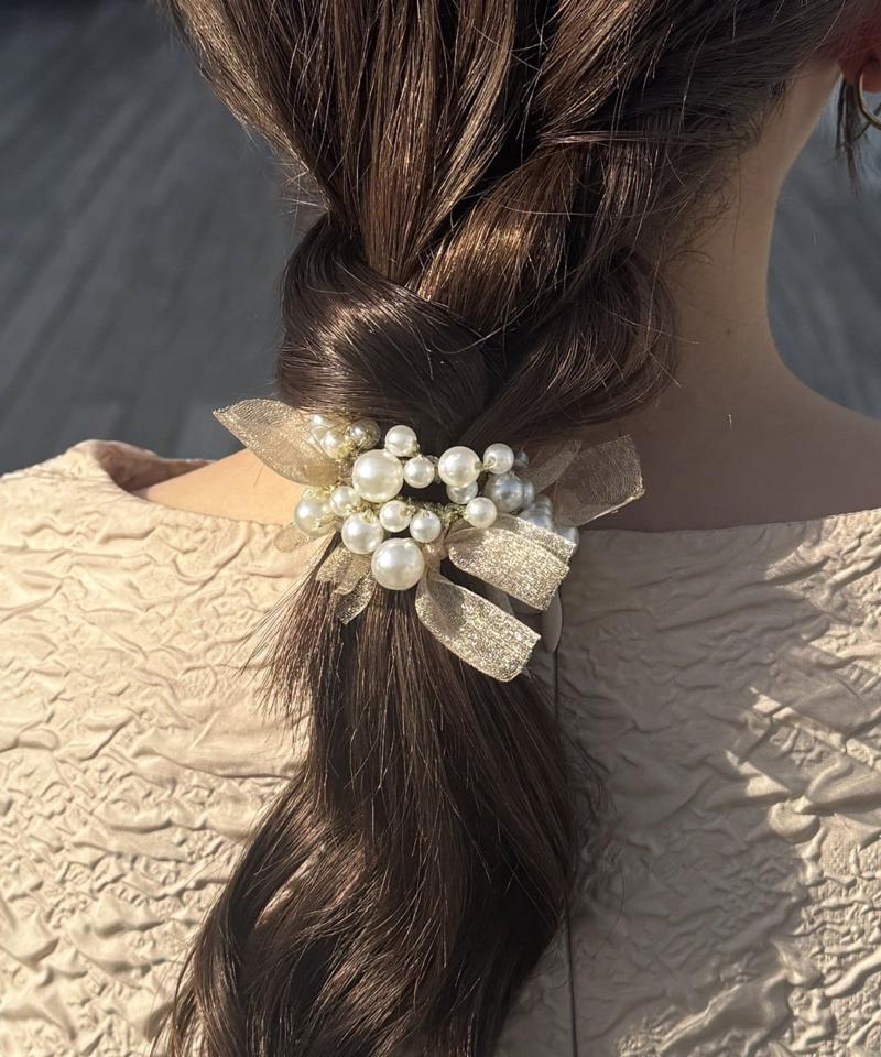 【WEB限定】【オケージョン】パールヘアゴム