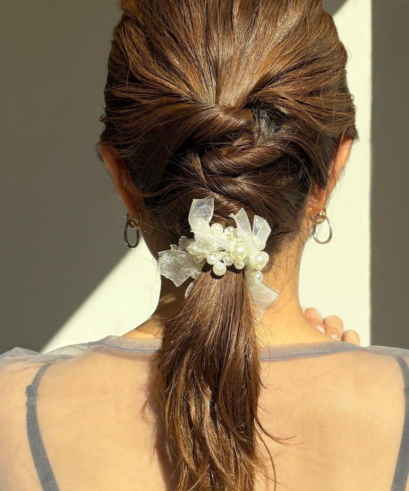 【WEB限定】【オケージョン】パールヘアゴム