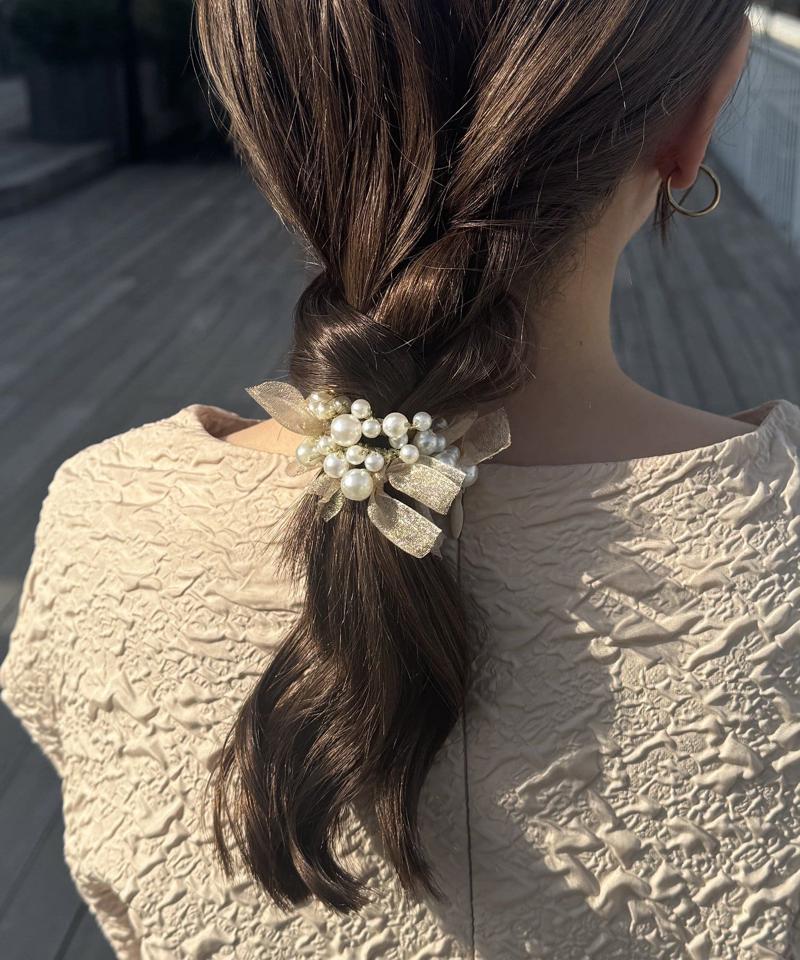 【WEB限定】【オケージョン】パールヘアゴム