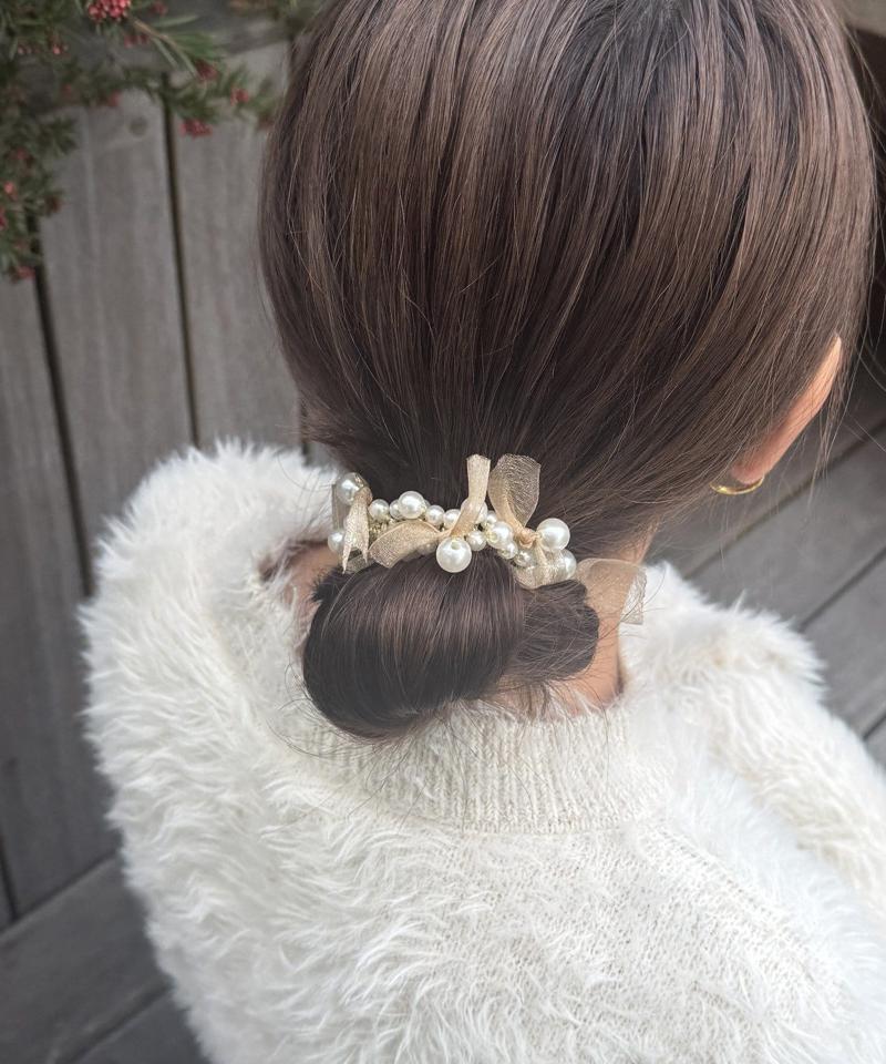 【WEB限定】【オケージョン】パールヘアゴム