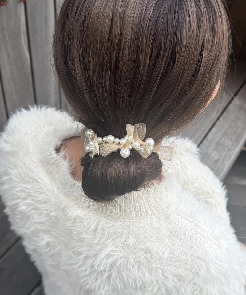 【WEB限定】【オケージョン】パールヘアゴム
